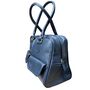 Bowler Handmade Leather Shoulder Bag – Navy Blue Full Grain Leather, thumbnail 2 of 3