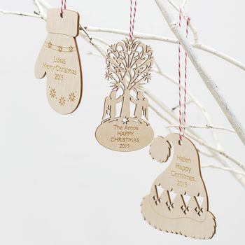 Angels Tree Personalised Christmas Ornament, 3 of 3