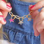 Personalised Name In Stars Enamel Necklace, thumbnail 1 of 10