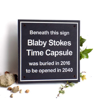 Personalised Time Capsule Plaque, 3 of 10