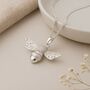 Personalised Chunky Sterling Silver Bumble Bee Necklace, thumbnail 5 of 12