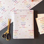 Personalised Best Teacher In The Universe Gift Wrap, thumbnail 1 of 2