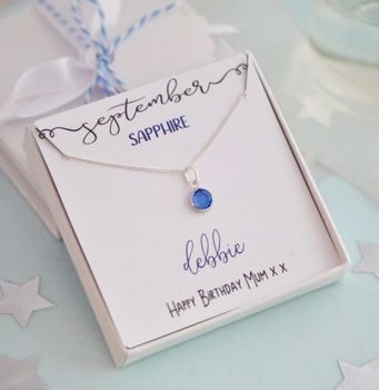 Personalised Birthstone Necklace, 5 of 12