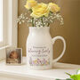 Personalised Wild Flower Jug Vase, thumbnail 1 of 5