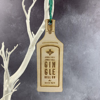 Gin Christmas Tree Decoration, 2 of 2