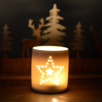 Dotted Star Candle Tealight Holder Home Decoration, 2 of 4