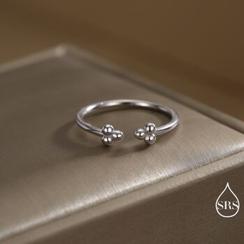 Sterling Silver Three Dot Ring, 2 of 12