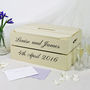 Personalised Wedding Post Box Crate, thumbnail 1 of 6