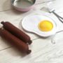 Pretend Play Felt Food Egg And Sausages, thumbnail 2 of 2