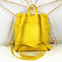 Handcrafted Small Yellow Backpack, thumbnail 8 of 8
