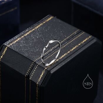 Twist Wave Ring In Sterling Silver, 3 of 11