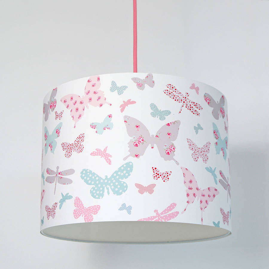 Vintage Fl Erfly Paper Lampshade By Koko Kids Vintage Fl Erfly Paper Lampshade