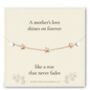Loss Of Mum Gift With A Gold Plated Or Silver Plated Star Bracelet And Card, thumbnail 6 of 6