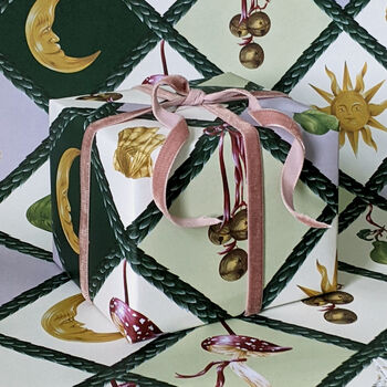 Celestial Christmas Card And Gift Wrap Bundle, 8 of 12