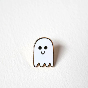 Skeleton And Ghost Pin Badges, 5 of 9