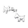 Terrier Dog Sterling Silver Earrings, thumbnail 4 of 6