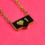 'I Hate People' 18k Gold Plated Friendship Necklace, thumbnail 2 of 11