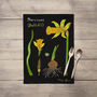 Illustrated Daffodil Tea Towel, thumbnail 3 of 3
