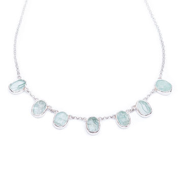 Aquamarine Gemstone March Birthstone Necklace, 2 of 6