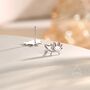 Sterling Silver Tiny Axolotl Stud Earrings, thumbnail 5 of 12
