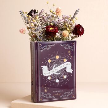 Ceramic Purple Celestial Book Vase, 4 of 5