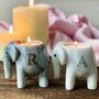 Mother's Day Personalised Marble Elephant Candle, thumbnail 3 of 3