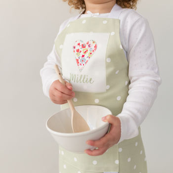 Handmade Personalised Embroidered Apron, 11 of 12