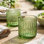 Set Of Four Merida Green Tumblers, thumbnail 3 of 9