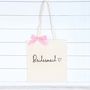 Personalised Bridal Cotton Shopper Bag, thumbnail 3 of 6