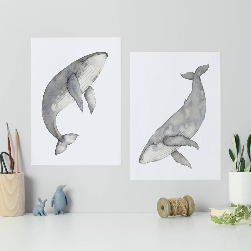 Humpback Whales Set Of Two Unframed Prints, 1 of 6