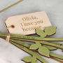 Mummy I Love You Because… Personalised Red Roses, thumbnail 2 of 3