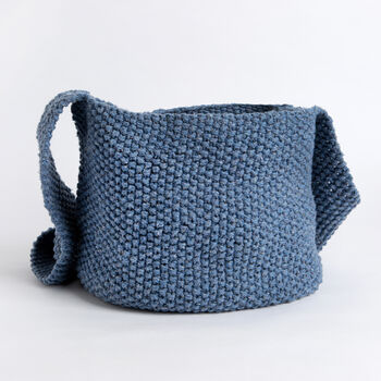 Moss Stitch Bag Easy Knitting Kit, 3 of 9
