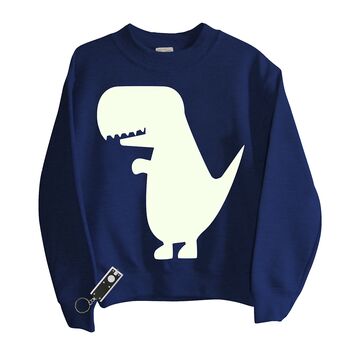 Dinosaur T Rex Glow In The Dark Interactive Tshirt, 6 of 7