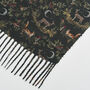 Into The Woods Green Tassel Scarf, thumbnail 4 of 5