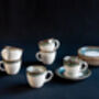 Turquoise Set Of Six Porcelain Espresso Cup And Saucer, thumbnail 3 of 12