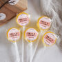 Personalised Heart Confetti Wedding Favour Lollipops, thumbnail 1 of 5
