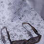 Grey Monogram Sided Rectangle Narrow Sunglasses, thumbnail 4 of 6