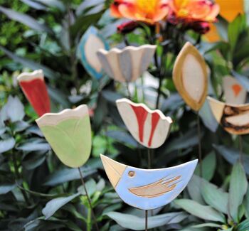Set Of Three Personalised Tulip Garden Pot Stakes, 6 of 9