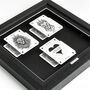 Personalised Couples Gift Royal Lion Playing Cards Gift Frame, thumbnail 5 of 9