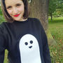 Ghost Unisex Halloween Sweatshirt Jumper, thumbnail 1 of 7