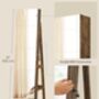 Swivel Mirror Jewellery Cabinet With Lockable Storage, thumbnail 9 of 11