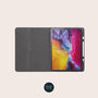 Blue Leaves Vegan Leather iPad Pro Case, thumbnail 5 of 6