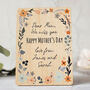 Personalised Mothers Day Card, Wooden Keepsake, thumbnail 4 of 5