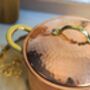 Hammered Solid Copper Cookware Set With Lid, Tin Lined Inside, thumbnail 4 of 8