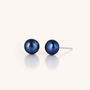 Pearl Button Stud Earrings, thumbnail 4 of 6