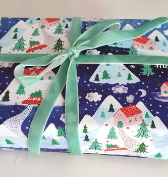 Little Christmas Scene Wrapping Paper, 3 of 10