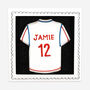 Personalised Football Shirt Biscuit Card, thumbnail 2 of 3