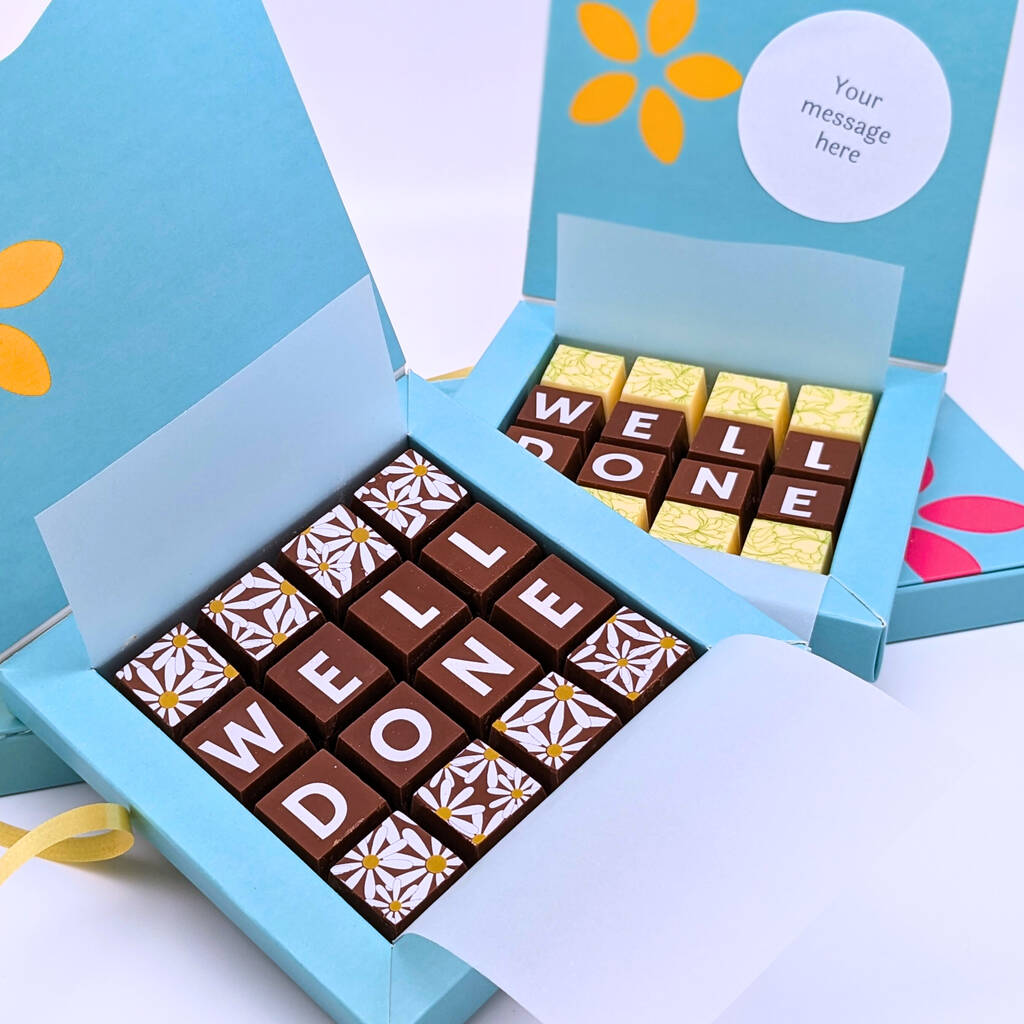 Personalised Well Done Message Chocolates, 1 of 7