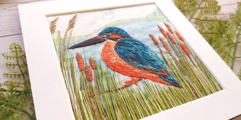 Kingfisher Hand Embroidery Design, 3 of 4