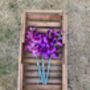 53cm Wooden Garden Trug Flower Basket Carrier With Folding Handles Gift, thumbnail 3 of 9